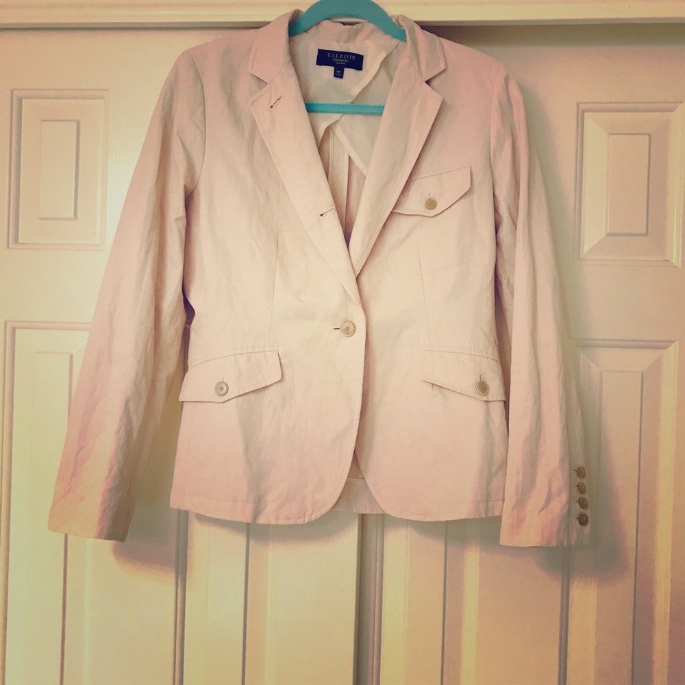 Blush pink Spring jacket by Talbots NWOT